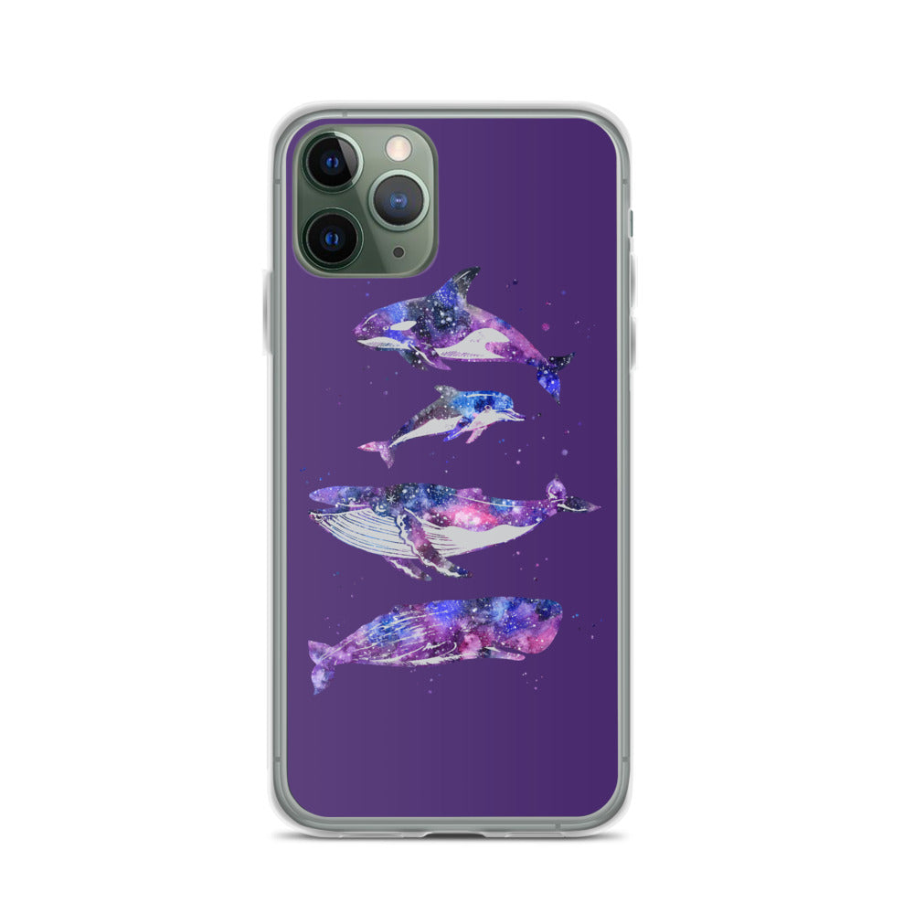 Cosmic Beauties iPhone Case Purple - Splashing Apparel