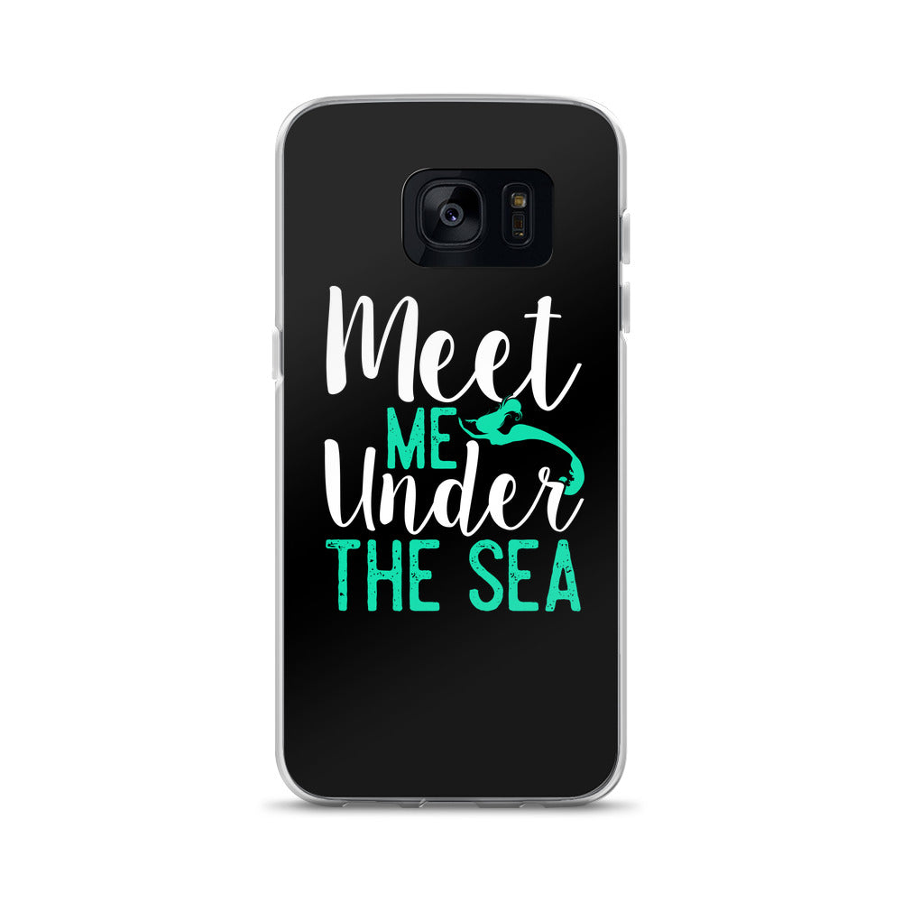 Meet Me Under the Sea Samsung Case Black - Splashing Apparel