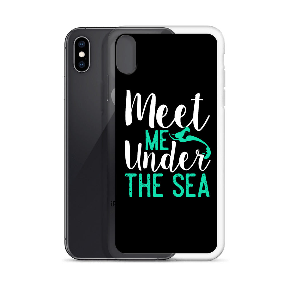 Meet Me Under the Sea iPhone Case Black - Splashing Apparel