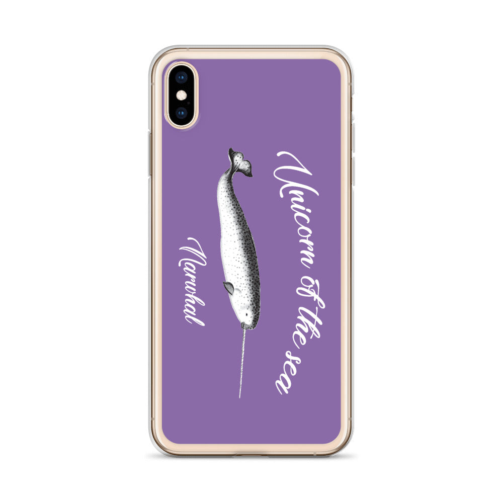 Unicorn of the Sea iPhone Case Purple - Splashing Apparel