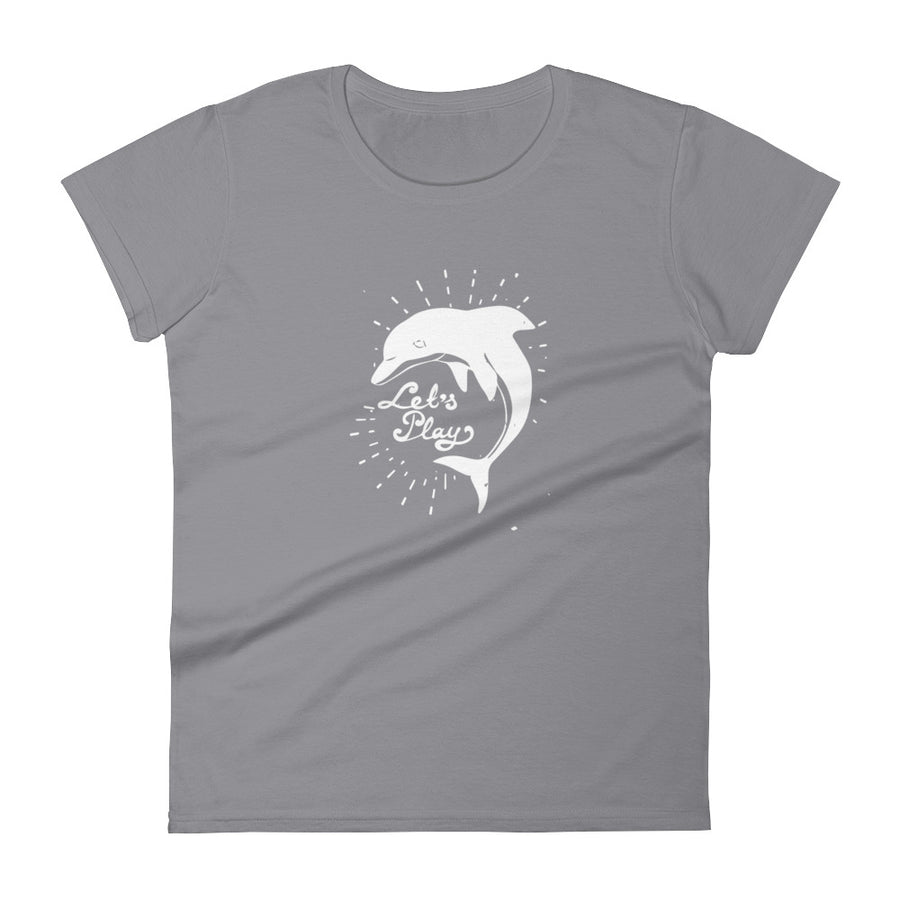Let's Play Dolphin Women's Shirt - Splashing Apparel