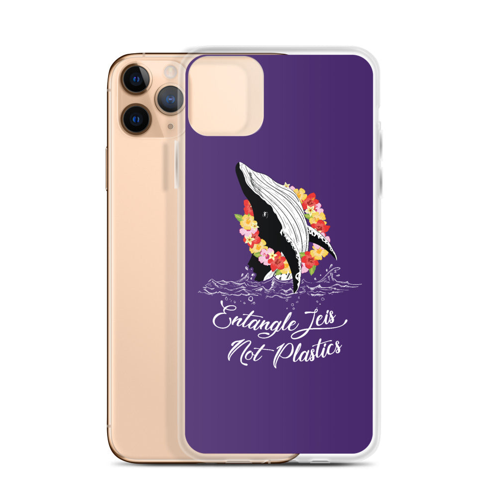 Entangle Leis Not Plastics iPhone Case Purple - Splashing Apparel