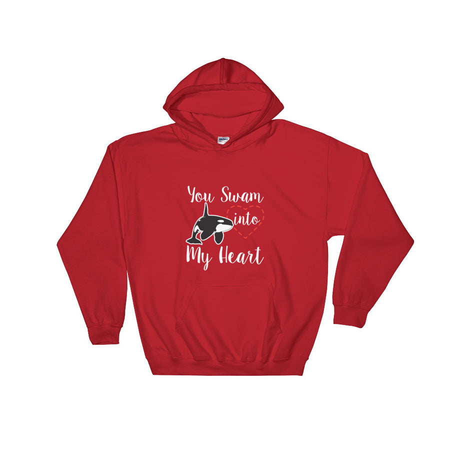 You Swam into My Heart Hoodie - Splashing Apparel