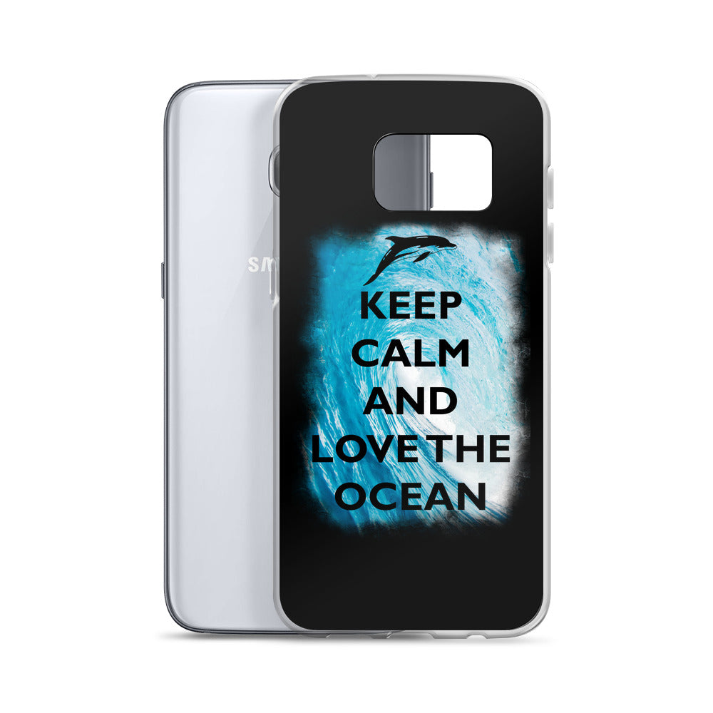 Keep Calm and Love the Ocean Samsung Case - Splashing Apparel