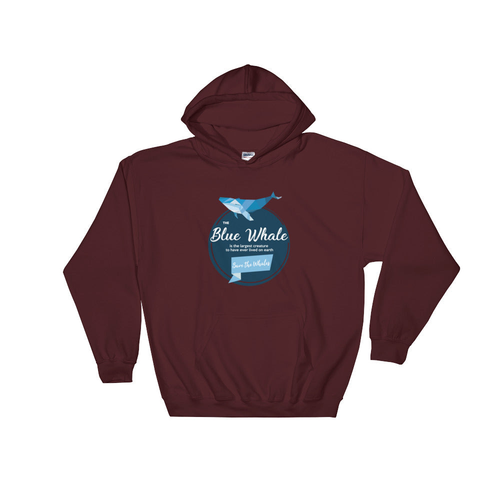 Blue Whale Hoodie - Splashing Apparel