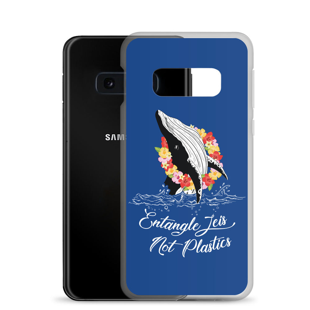 Entangle Leis Samsung Case Dark Blue - Splashing Apparel