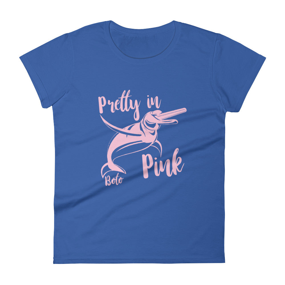 Pretty in Pink Boto Dolphin Women's Shirt - Splashing Apparel