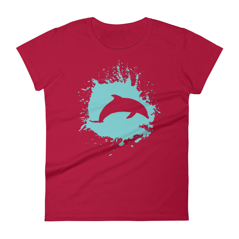 Dolphin Splash Women's Shirt - Splashing Apparel