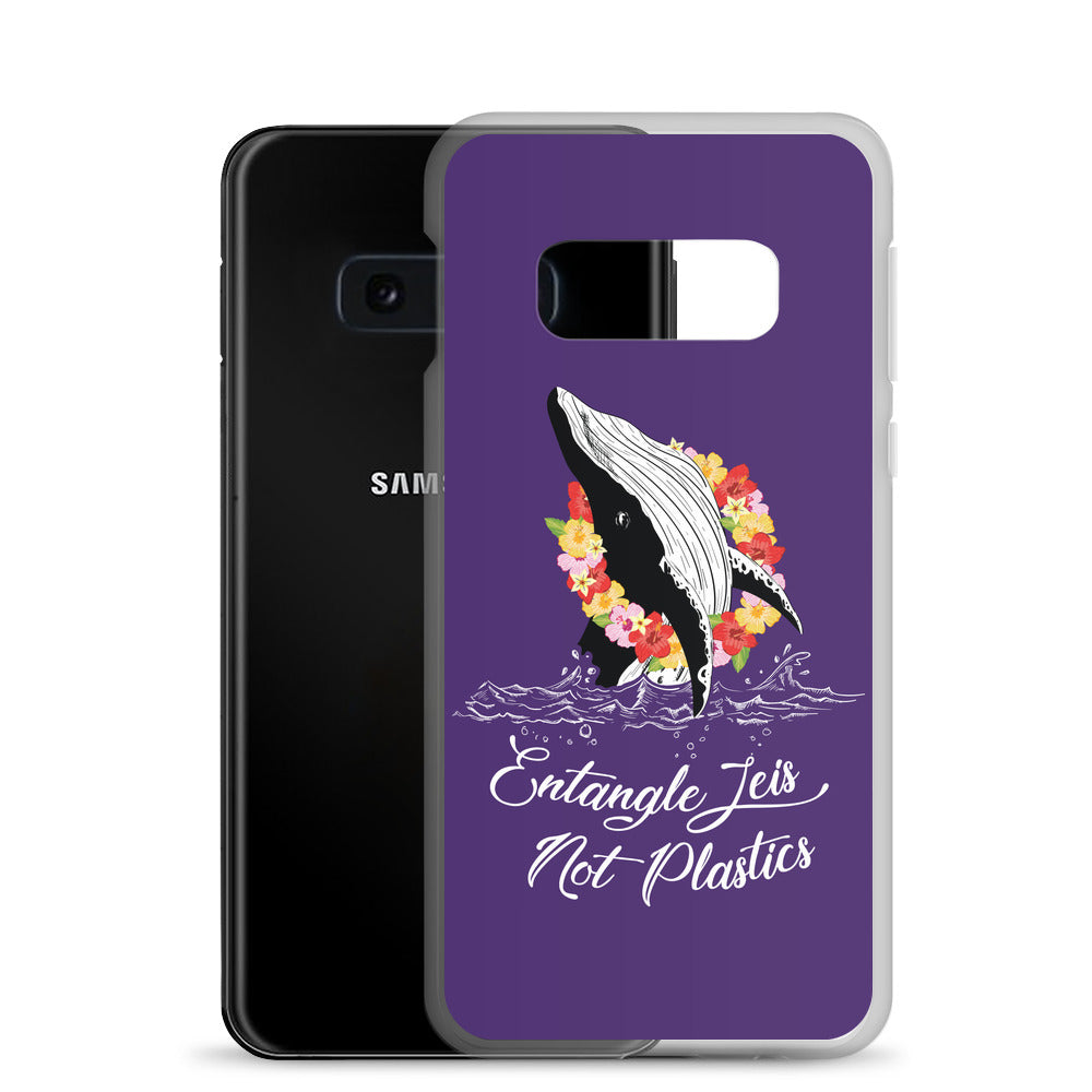 Entangle Leis Samsung Case Purple - Splashing Apparel