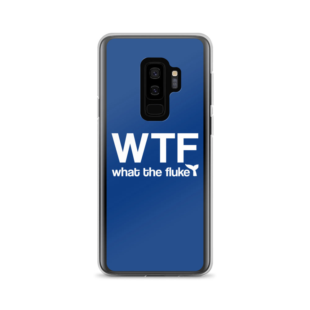 What the Fluke Samsung Case Dark Blue - Splashing Apparel
