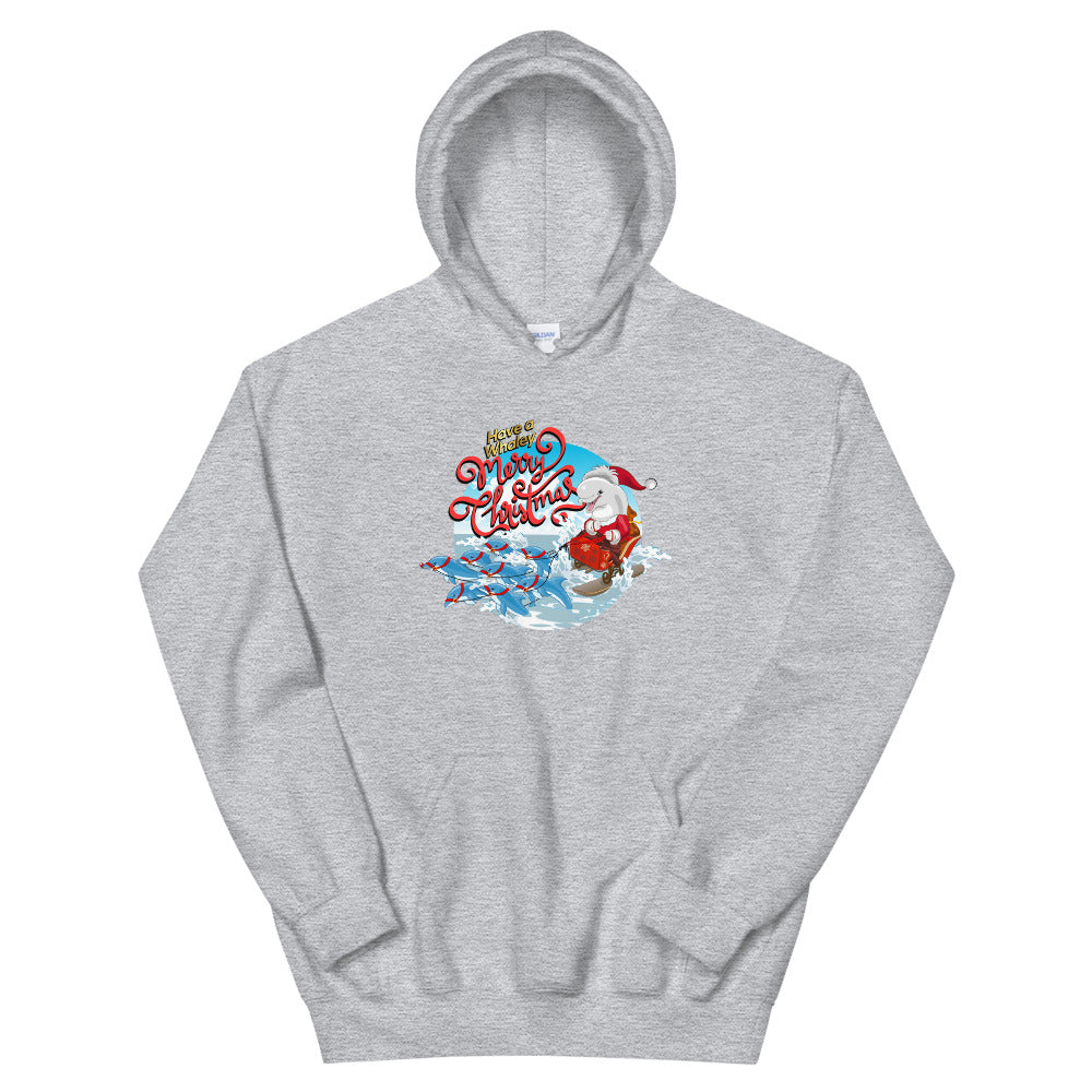 Santa’s Reindolphins Hoodie - Splashing Apparel