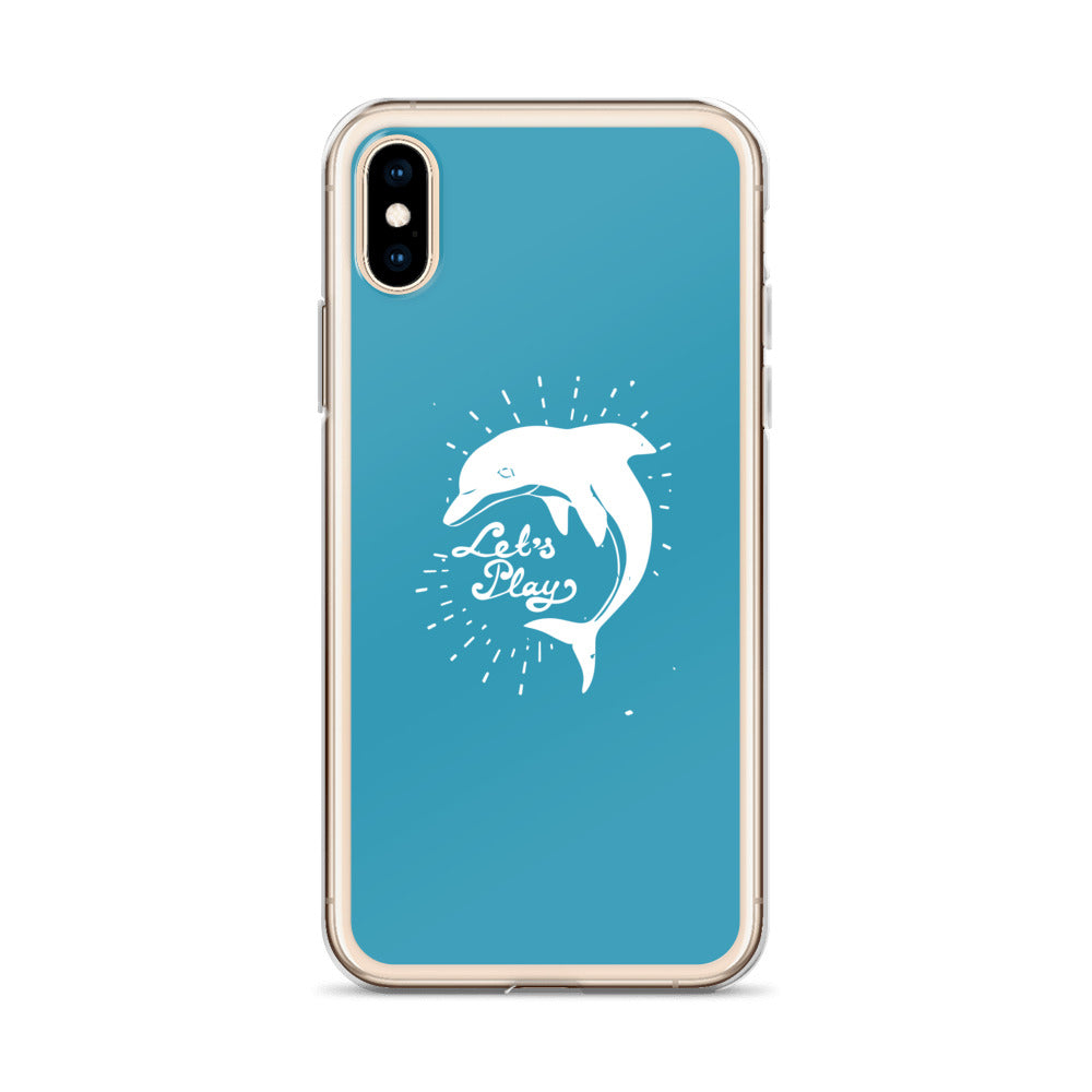 Let's Play iPhone Case Blue - Splashing Apparel