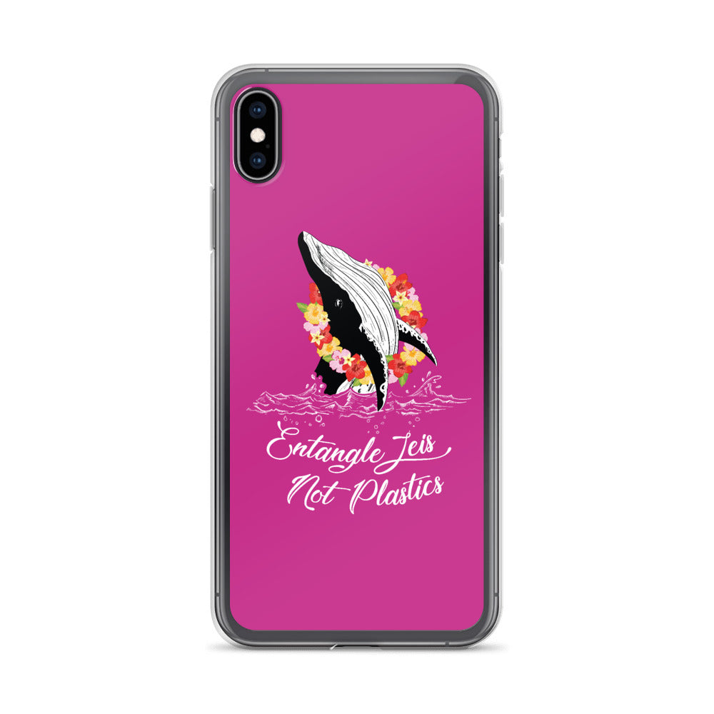 Entangle Leis Not Plastics iPhone Case Pink - Splashing Apparel