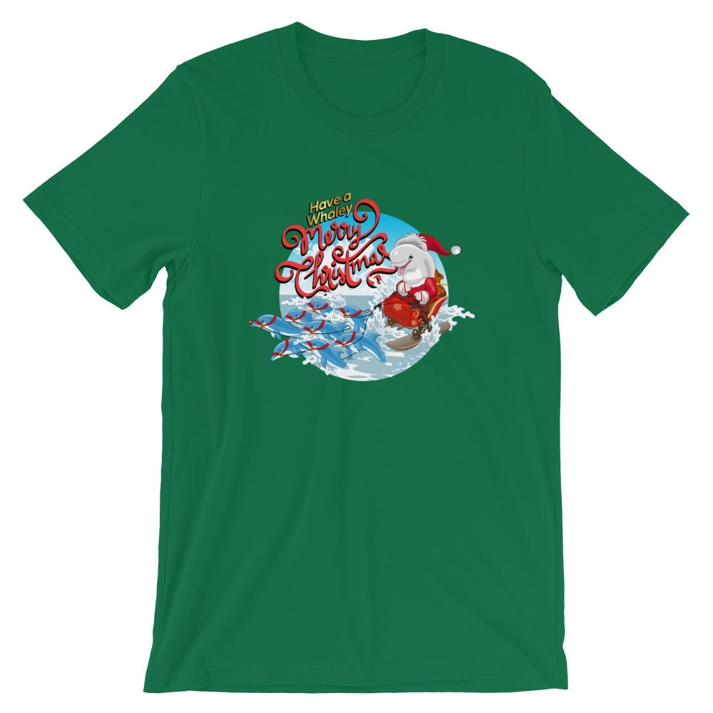 Santa’s Reindolphins T-Shirt - Splashing Apparel