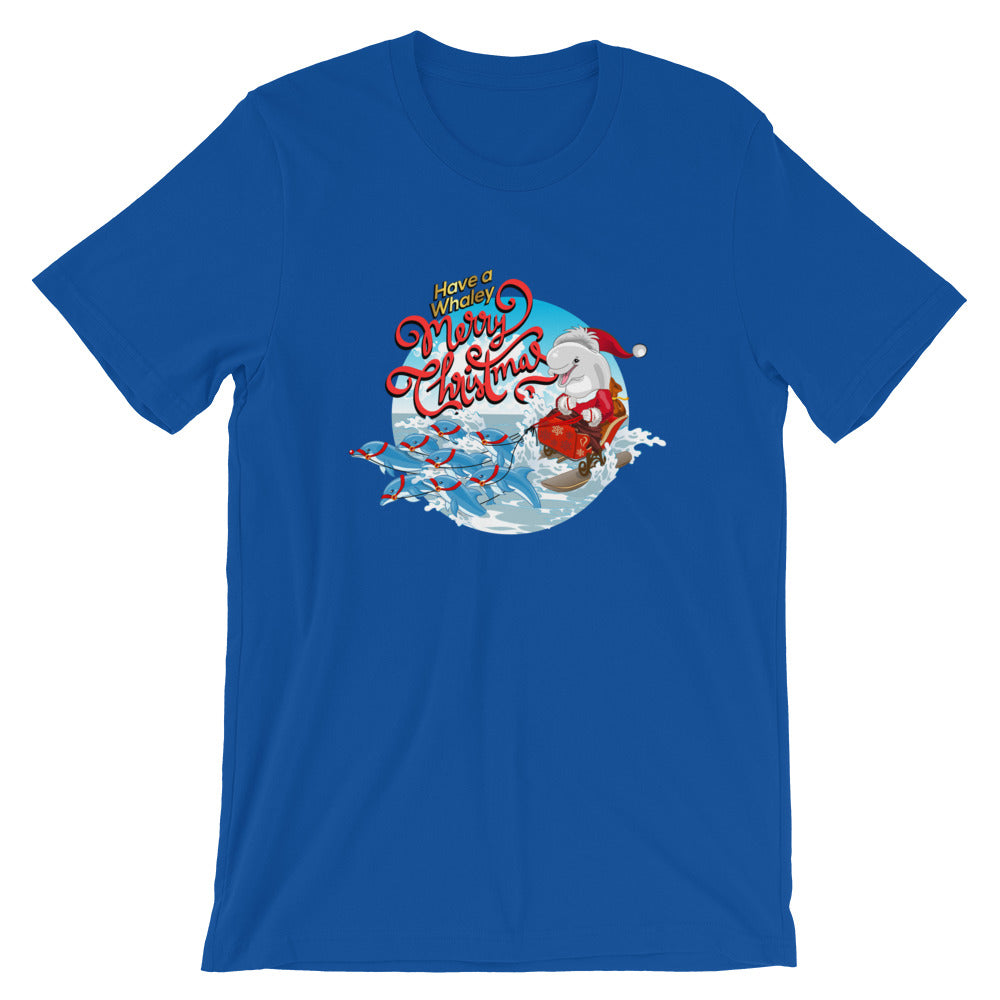 Santa’s Reindolphins T-Shirt - Splashing Apparel
