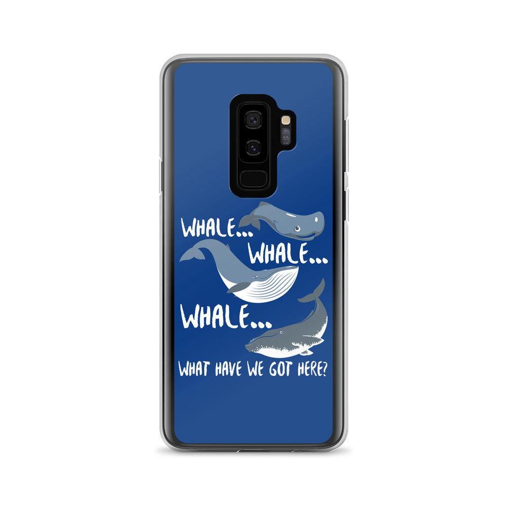Whale Whale Whale Samsung Case Dark Blue - Splashing Apparel