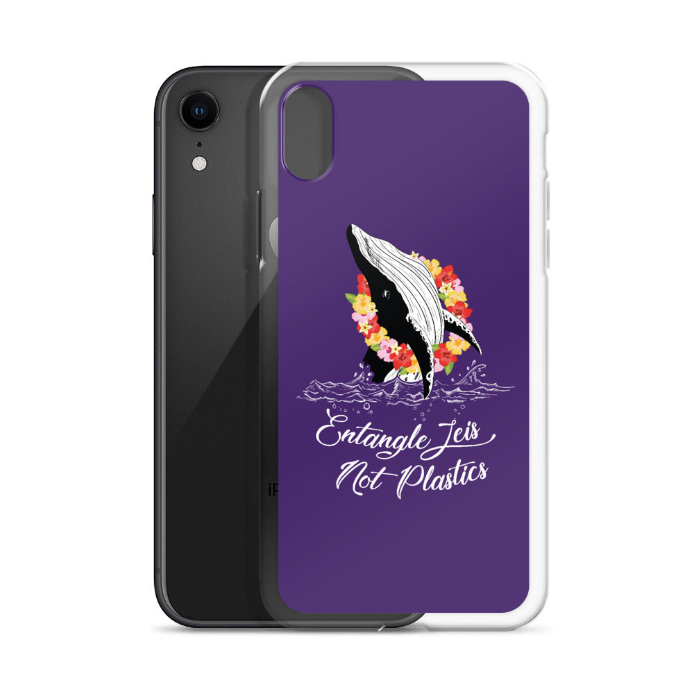 Entangle Leis Not Plastics iPhone Case Purple - Splashing Apparel