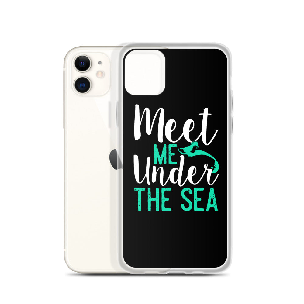 Meet Me Under the Sea iPhone Case Black - Splashing Apparel