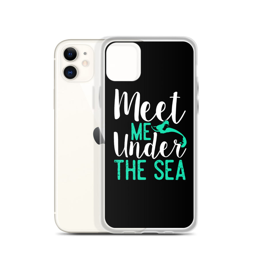 Meet Me Under the Sea iPhone Case Black - Splashing Apparel
