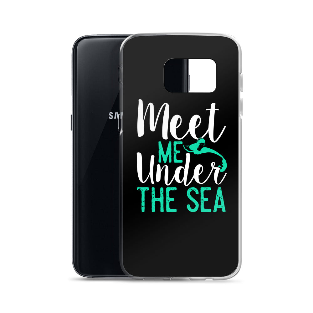 Meet Me Under the Sea Samsung Case Black - Splashing Apparel