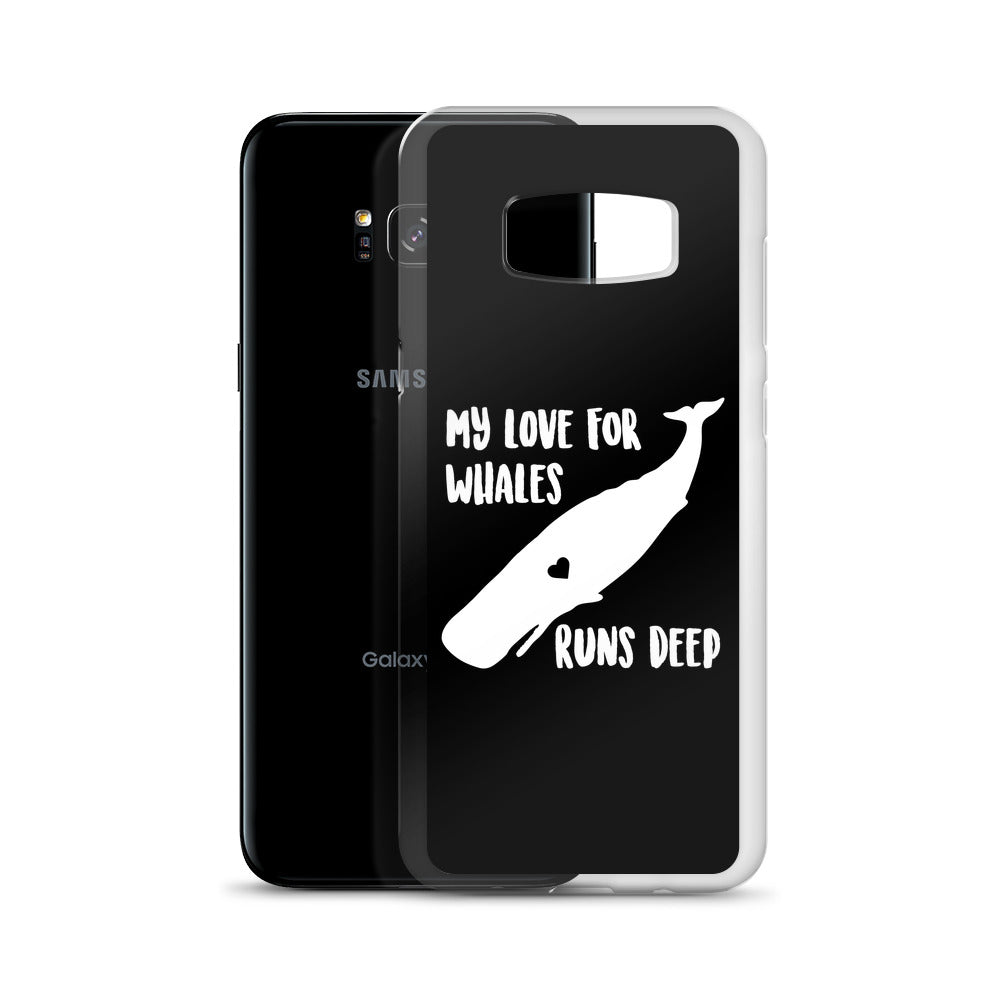 My Love Runs Deep Samsung Case Black - Splashing Apparel
