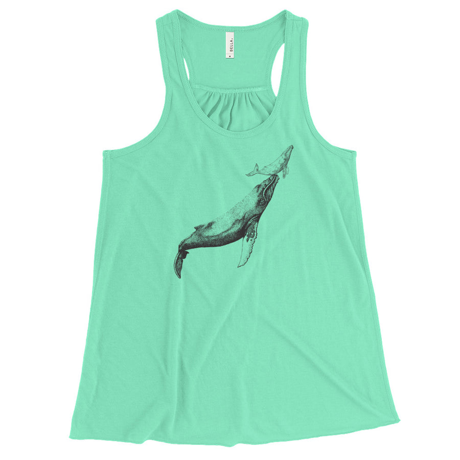 First Breath Women's Flowy Racerback Tank - Splashing Apparel