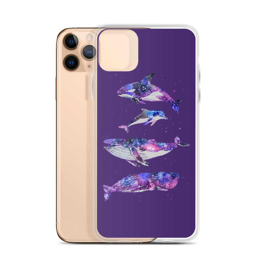 Cosmic Beauties iPhone Case Purple - Splashing Apparel