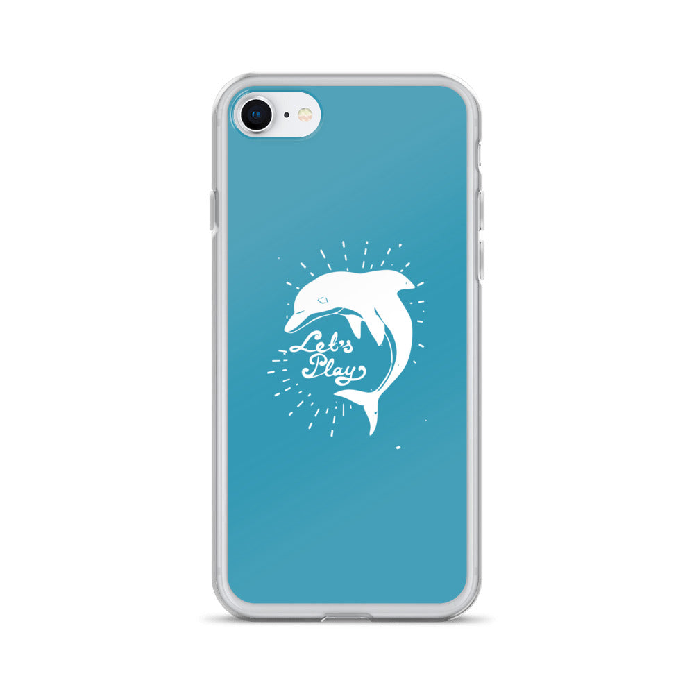 Let's Play iPhone Case Blue - Splashing Apparel