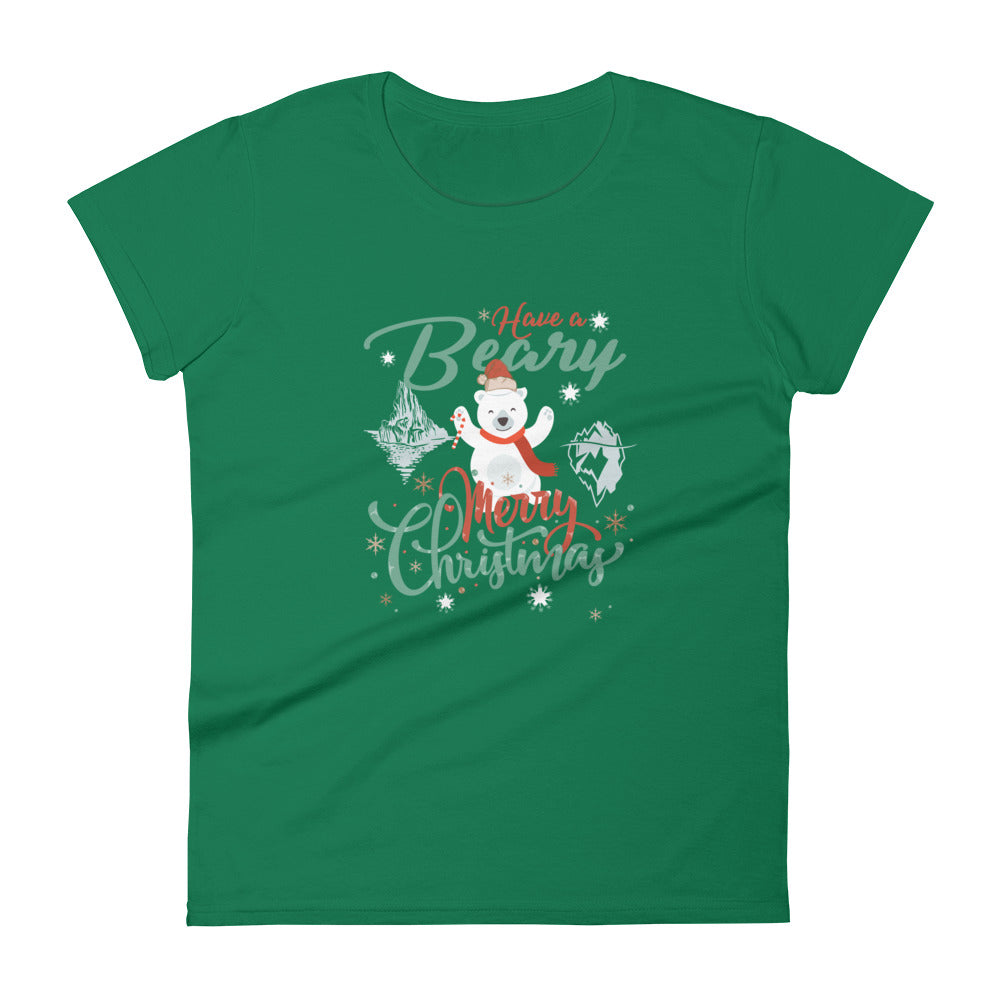 Beary Merry Christmas Women's t-shirt - Splashing Apparel