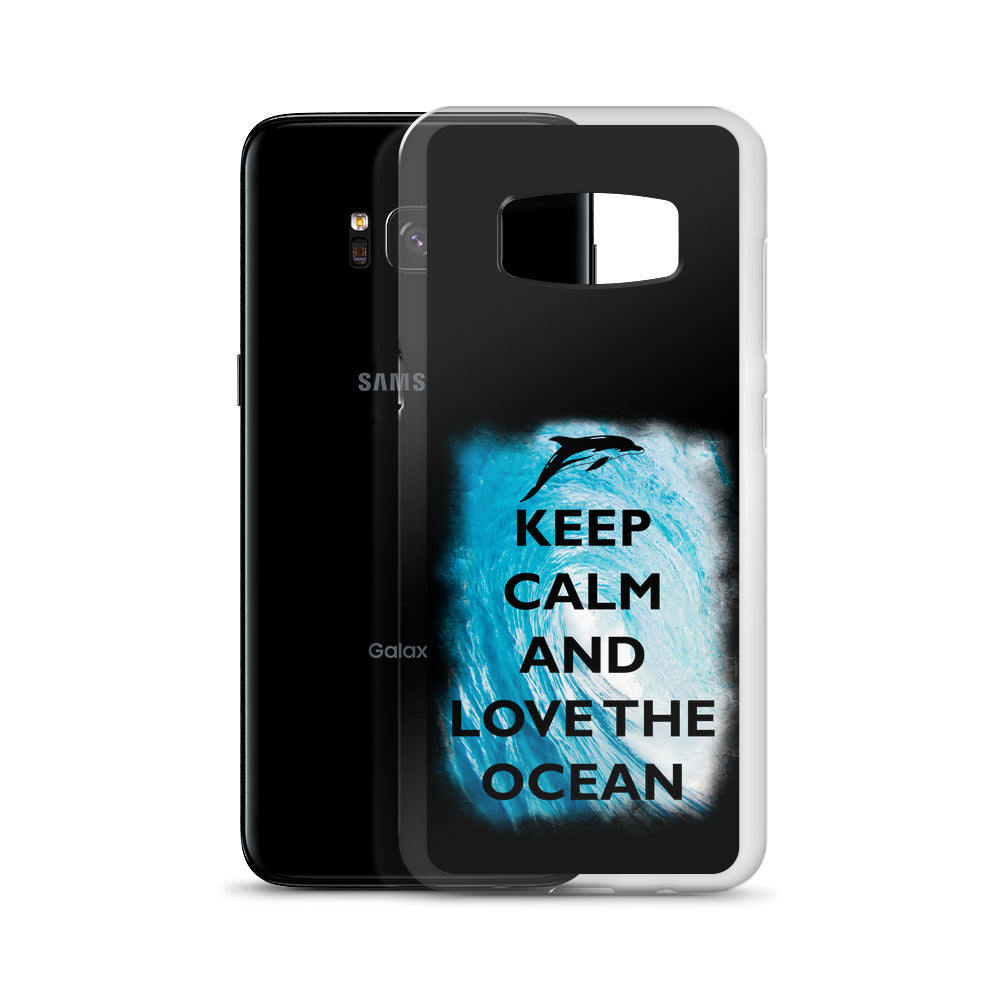 Keep Calm and Love the Ocean Samsung Case - Splashing Apparel