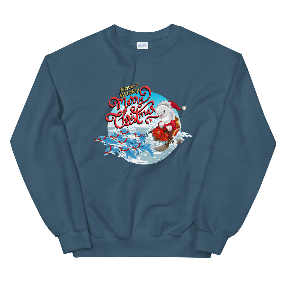 Santa’s Reindolphins Sweatshirt - Splashing Apparel