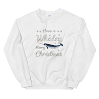 Candy Cane Narwhal Sweatshirt - Splashing Apparel