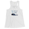 Keep Calm and Love Whales Women's Flowy Racerback Tank - Splashing Apparel