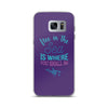 Free in the Sea Samsung Case Purple - Splashing Apparel