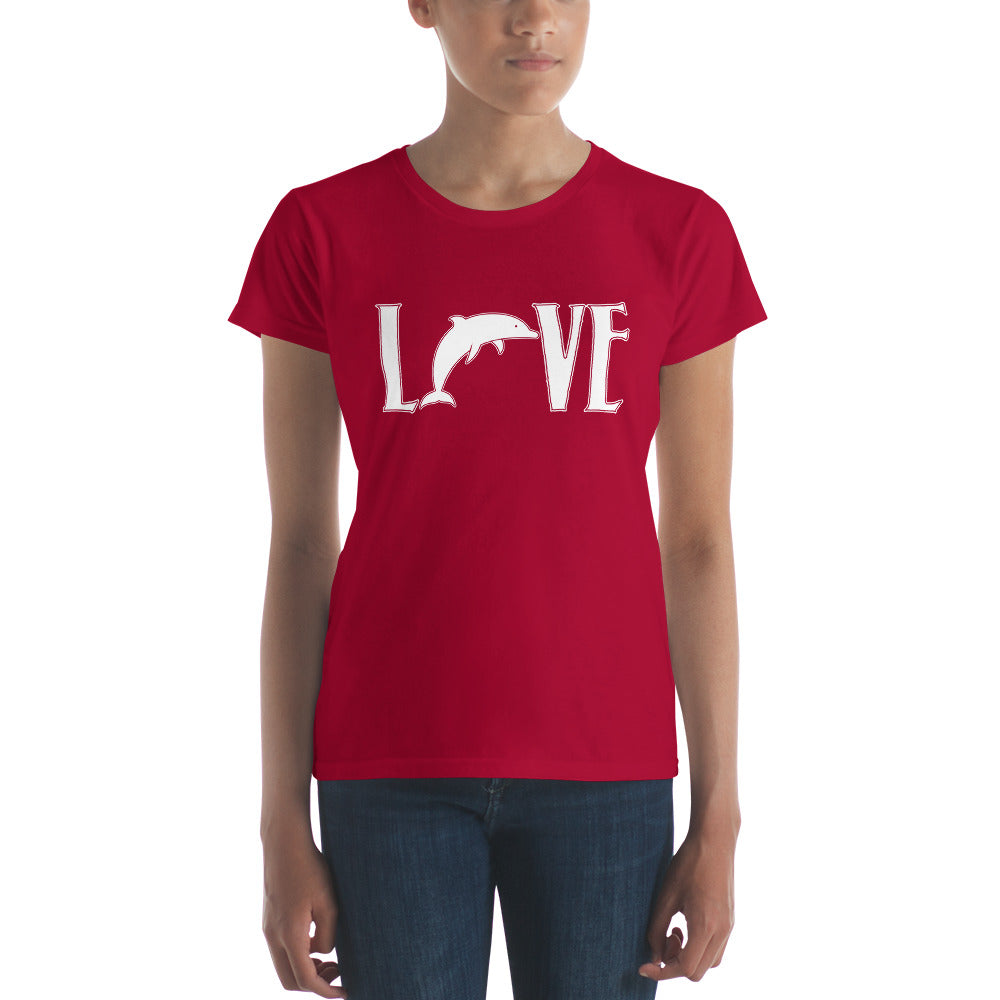 Love Dolphins Women's Shirt - Splashing Apparel