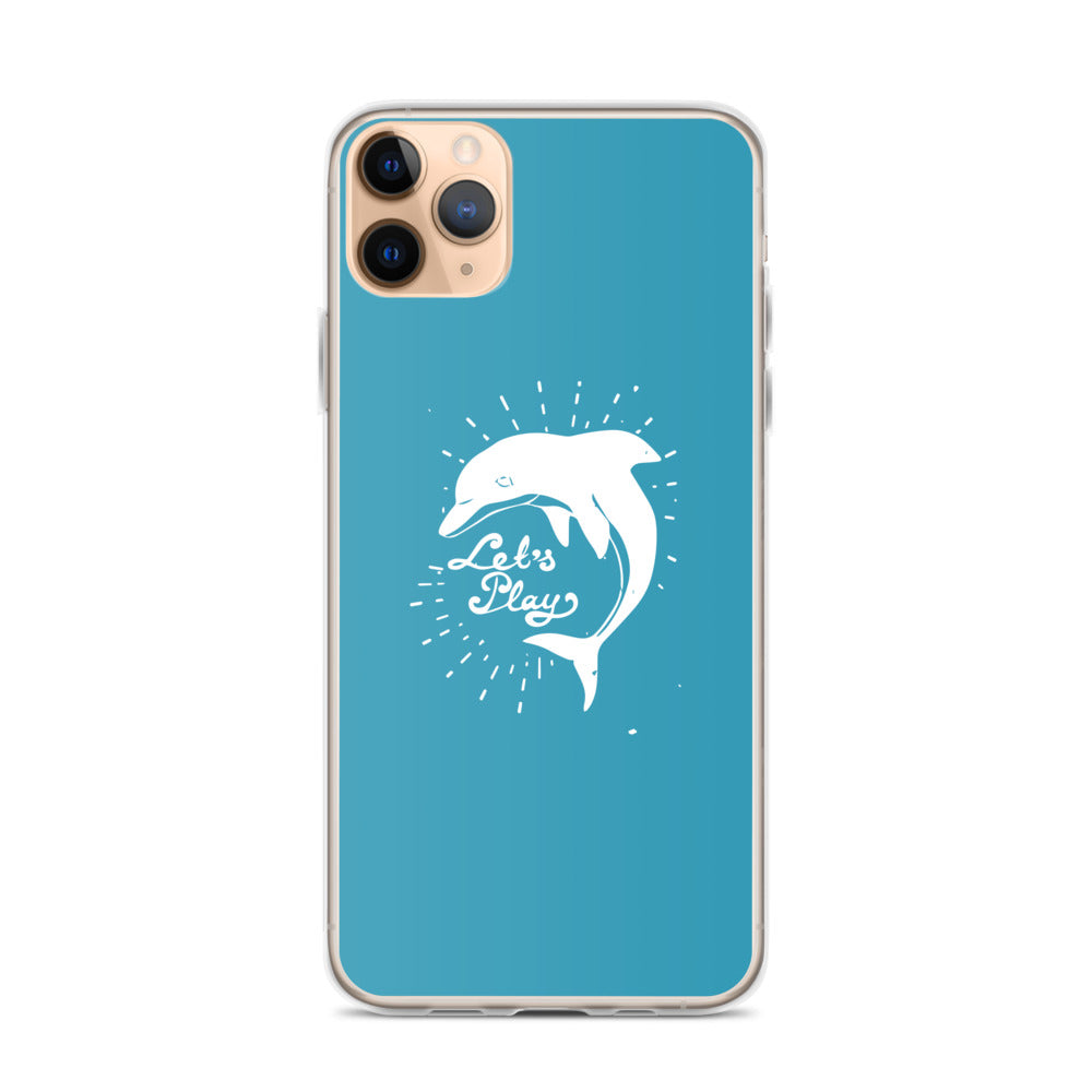 Let's Play iPhone Case Blue - Splashing Apparel
