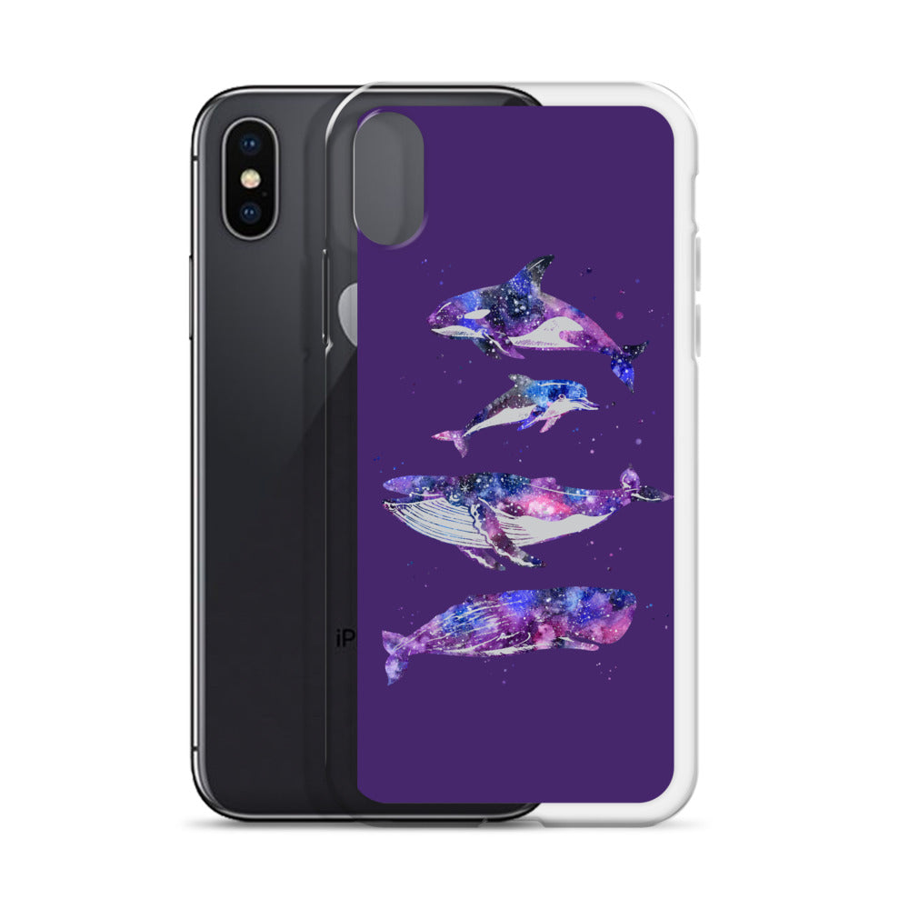 Cosmic Beauties iPhone Case Purple - Splashing Apparel