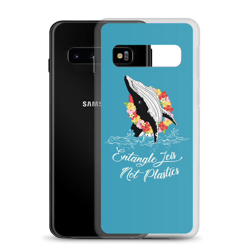 Entangle Leis Samsung Case Blue - Splashing Apparel