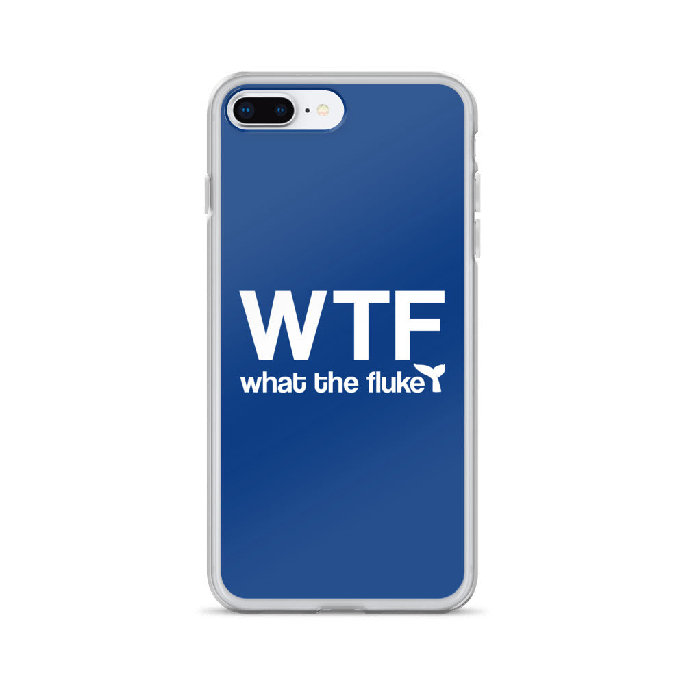 What the Fluke iPhone Case Dark Blue - Splashing Apparel