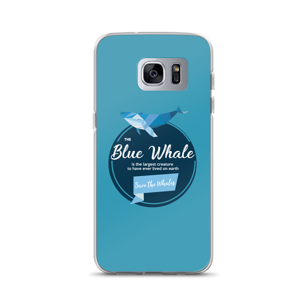 Blue Whale Samsung Case Blue - Splashing Apparel