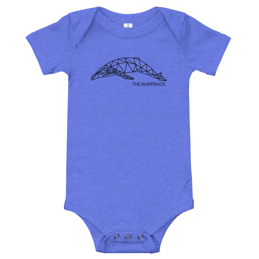 Geometric Humpback Whale Baby Onesie - Splashing Apparel