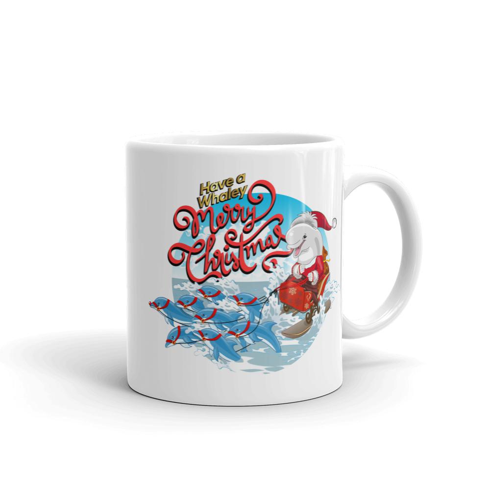 Santa’s Reindolphins Mug - Splashing Apparel