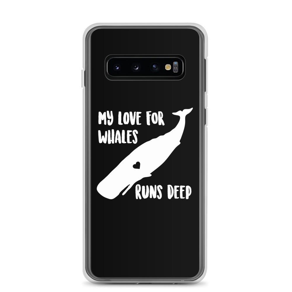 My Love Runs Deep Samsung Case Black - Splashing Apparel