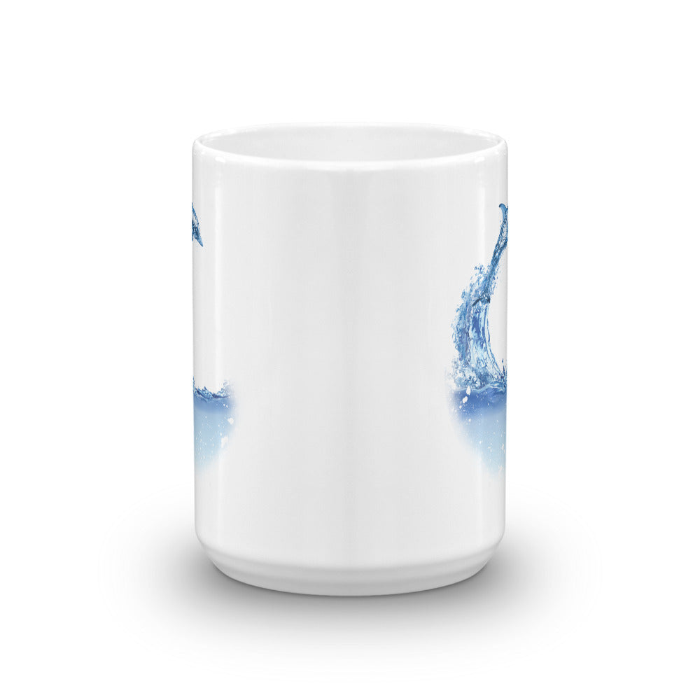 Aqua Dolphin Mug - Splashing Apparel