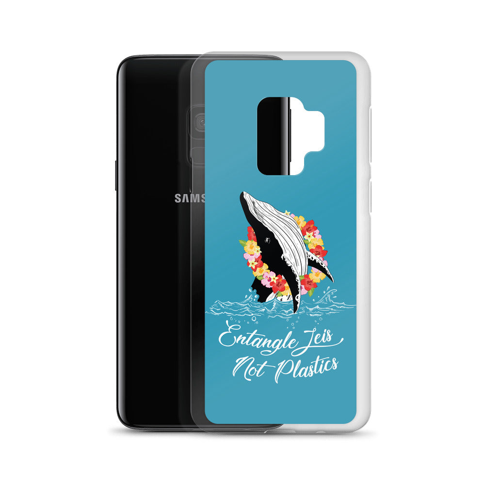 Entangle Leis Samsung Case Blue - Splashing Apparel