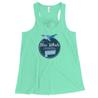 Blue Whale Women's Flowy Racerback Tank - Splashing Apparel