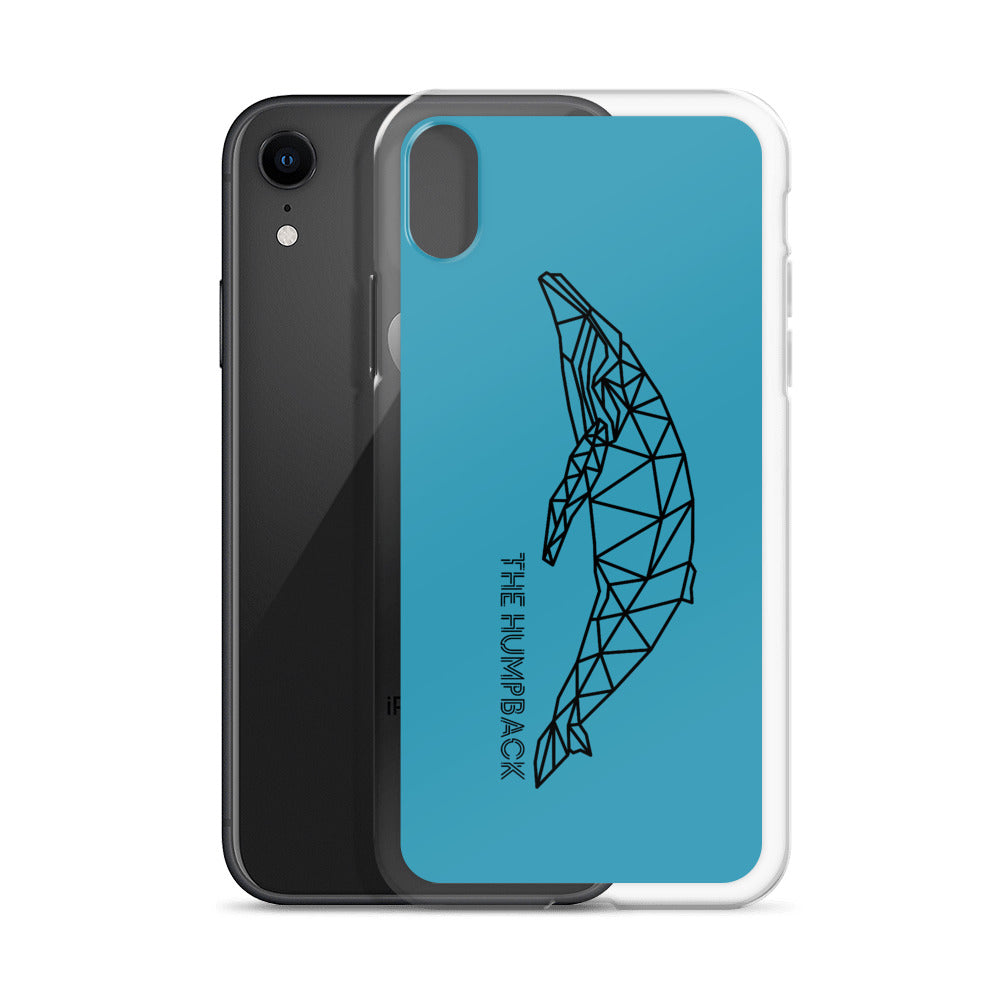 Geometric Humpback iPhone Case Blue - Splashing Apparel