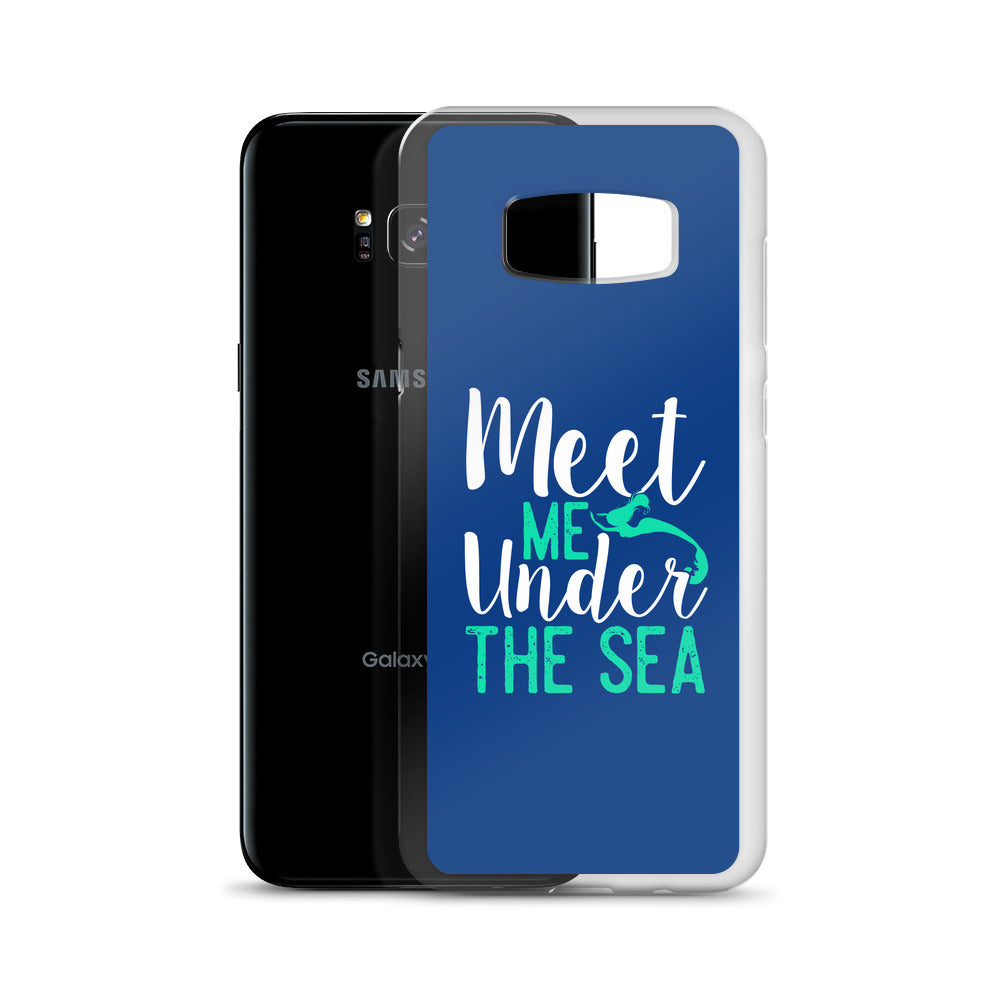 Meet Me Under the Sea Samsung Case Dark Blue - Splashing Apparel