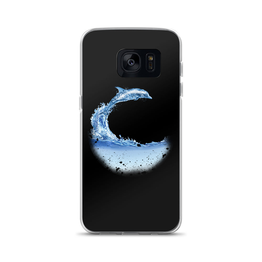 Aqua Dolphin Samsung Case - Splashing Apparel