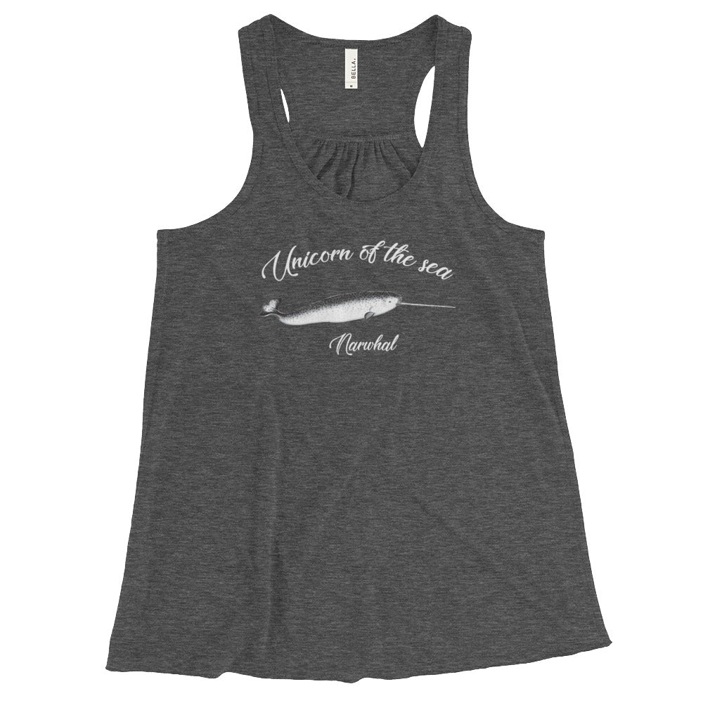 Unicorn of the Sea Women's Flowy Racerback Tank